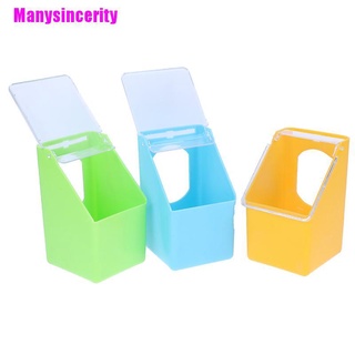 [Manysincerity] Alimentador de paloma alimentador de agua de plástico dispensador de alimentos loro contenedor suministros