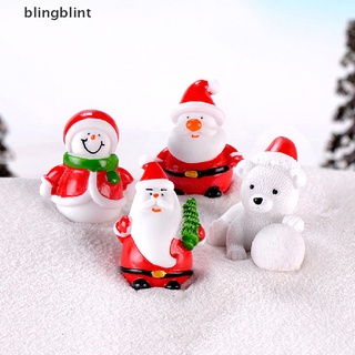 [Bling] Santa Claus Muñeco De Nieve DIY Miniatura Figura De Navidad Decoración De Jardín Micro Paisaje
