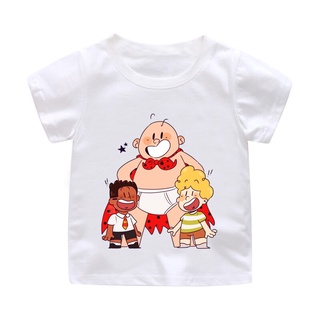 Dibujos Animados Niños T-shirt Capitán Ropa Interior Nuevo Verano De Camiseta Niñas Traje