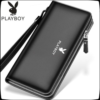 Playboy hombres Casual cuero cartera de los hombres de negocios bolso playboy bolso largo cartera 46WD