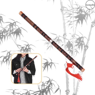 E Key instrumento tradicional chino Dizi flauta de bambú amargo con nudo chino para principiantes