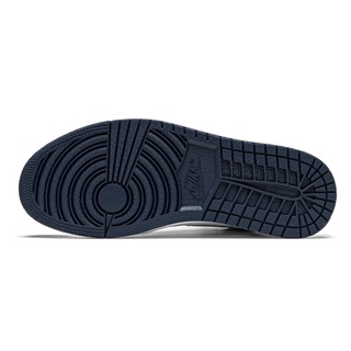Nike5745 Air Jordan 1 AJ1 Midnight azul blanco y azul alta parte superior de los hombres y las mujeres mismas zapatillas (3)