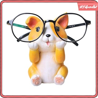 hecho a mano de resina animales gafas gafas soporte soporte lindo perro gafas de sol estante de exhibición en casa oficina escritorio dcor regalo para mujeres hombres niños