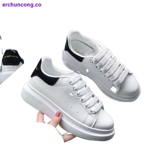 McQueen white shoes women s high version autumn new thick-soled casual students Korean version of the wild explosion couple shoes men s shoes