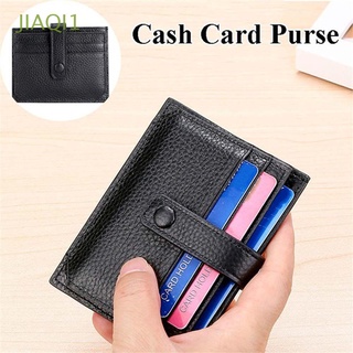 Jiaqi1 cartera/tarjetero De cuero Pu ultradelgado con compartimientos Para tarjetas/Documentos/varias