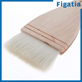 [FIGATIA] Cepillos profesionales de lana cepillos de pelo largo mango de madera acuarela pintura