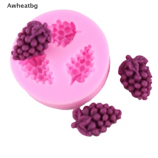 awheatbg 1 x molde de silicona para decoración de pasteles en forma de uva de caramelo, chocolate, venta caliente
