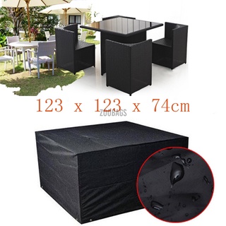 125x125x74cm impermeable muebles de exterior cubierta de mesa refugio jardín