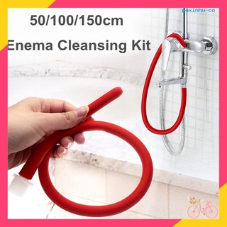 [gex] 50/100/150 cm de largo boquilla de silicona enema tubo limpiador de limpieza duchas suave seguridad