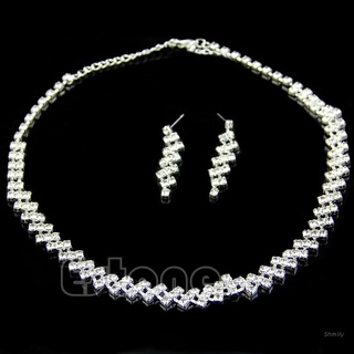 sh set de aretes de diamantes de imitación de cristal para bodas/nuevos bailes/joyería