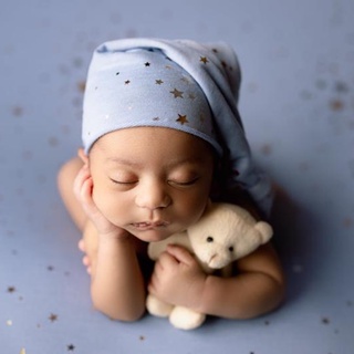 wit 2 piezas bebé recibir manta+beanie gorra conjunto de bebés envolver dormir envoltura turbante cola nudo sombrero kit de fotografía recién nacido accesorios (4)