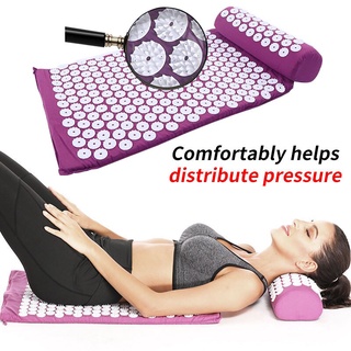 [cod]almohadilla de masaje con pico de acupresión corporal para espalda, masajeador de acupuntura con almohada