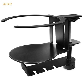 [Kuku] 2 en 1 Universal para juegos, soporte para auriculares, gancho, soporte debajo del escritorio, bebida, taza, organizador con abrazadera