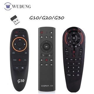G30 2.4G Giroscopio Wireless Air Mouse IR Aprendizaje Control remoto de voz inteligente para X96 mini H96 MAX TX6 Android TV Box vs G10 G20