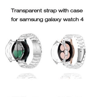 For Samsung Galaxy watch 4 20mm Strap TPU Clear Transparent Band Case Galaxy watch 4 Case Cover Protector Shell