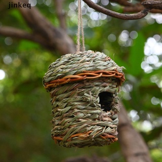 [Jinkeq] paja tejida a mano nido de pájaro loro ecloro cría hierba cueva jardín suministro caliente