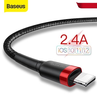 Cable USB Baseus Para iPhone 11/12/mini Pro Max/Xs/X/8 Plus/De Carga Rápida 2.4A