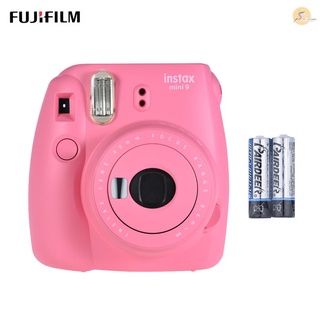 fujifilm instax mini 9 cámara instantánea cámara cámara con espejo selfie 2pcs batería, flamenco rosa