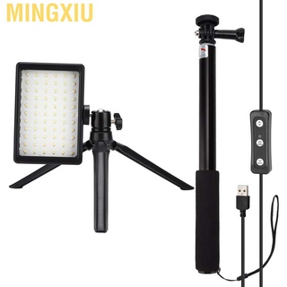 Mingxiu 5600K USB LED luz de vídeo iluminación fotográfica con trípode ajustable filtros de Color para estudio fotográfico Vlog Shooting