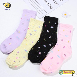 Abc calcetines De algodón para mujer/transpirables/cómodos/multicolores/deportivos/talla única