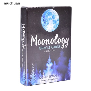 muchuan Tarot Cards Moonology Oracle Cards Deck Party Game Guidebook English . (1)