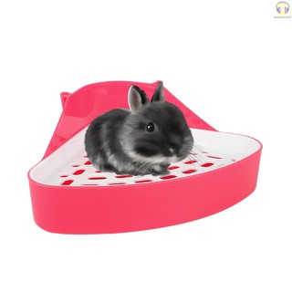 Miwo-Hot Animal Litter orinal entrenador inodoro esquina cama cama caja de ropa de cama para mascotas sartén para bebé conejo Chinchillas pequeños conejillos de indias hurón