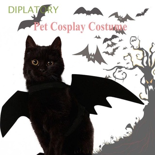 DIPLATORY Divertido Mascota Cosplay Ropa Creativa Gatito Disfraz Gato Murciélago Ala Adorno Fresco Halloween Fiesta Negro Cachorro Decoración