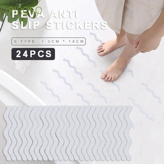 PIROSO PVC antideslizante pegatina de alta fricción tira de piso antideslizante cinta impermeable S forma segura alfombra bañera escalera baño producto/Multicolor