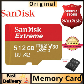 SANDISK - tarjeta de memoria Ultra SD (512 gb, 100 mb/s, clase 10, oro rojo y adaptador gratis)
