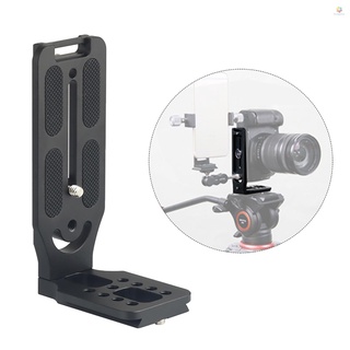 Funygame-cámara Vertical Clapper soporte en forma de L de aleación de aluminio placa de liberación rápida 1/4 pulgadas tornillos Arca Swiss Standard Universal para cámara DSLR Vertical Horizontal disparo Compatible con DJI Ronin la mayoría de los trípodes