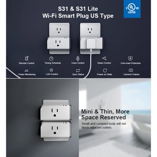 Sonoff S31 - Compact Design Smart Plug With Energy Monitoring US Standard w2
