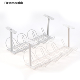 [firstmeethb] estante de almacenamiento de enchufe soporte de mesa inferior cable de alimentación organizador de alambre adhesivo caliente