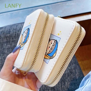 Lanfy tarjeta japonesa Estilo Pu De cuero Multi bolsillos De tarjetas Organ tarjeta De Crédito clip corto monedero monedero