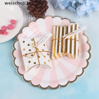 Wei 10 pzas caja De regalo con forma De almohada Para fiesta De cumpleaños/galletas dulces.