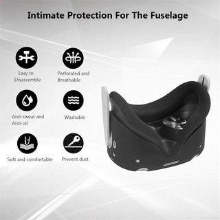 [helloc]funda Protectora de silicona para Oculus Quest 2 VR auriculares antiarañazos para Oculus Quest 2 VR accesorios