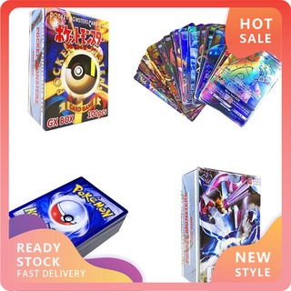 Yx-t 100Pcs GX MEGA Cards Holo Flash Pokemon legendario Anime niños juguete coleccionable