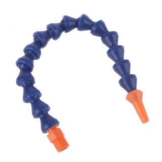 VIP 10 piezas boquilla redonda 1/4PT Flexible aceite refrigerante manguera de tubo azul naranja (9)