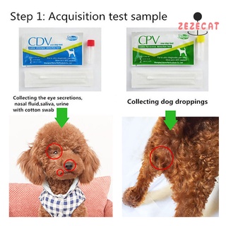 wzezecat canina distemper virus perro cdv/cpv hogar nasal salud prueba de papel herramienta de detección
