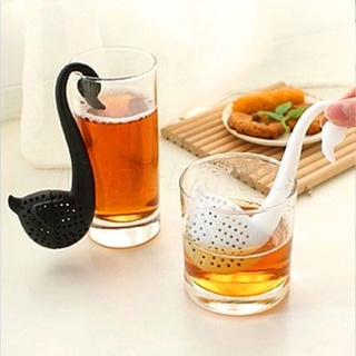 colador de té en forma de cisne de silicona, bolsa de té, filtro de té