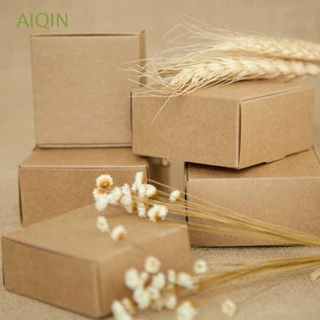 Aiqin Mini caja de jabón hecha a mano pequeña fiesta suministros de papel Kraft caja de papel de boda 10 unids/lote artesanía embalaje caramelo cajas de cartón/Multicolor (1)