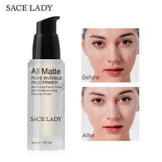 SACE LADY 6/12 / 30ml Matte Facial Primer Liquid Foundation Pore Shrinkage Oil Control Smoothing Cream Fine Lines Bright Makeup