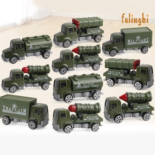 flb 5 unids/set diecast aleación militar vehículos coche inercia juguete educativo niños juguete
