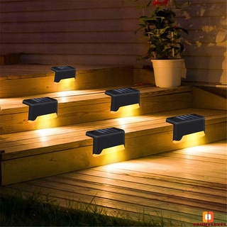 Luces de paso LED solares al aire libre impermeable valla luces de pared lámpara Solar resplandor jardín Control de iluminación