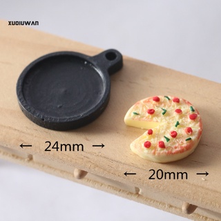 Xuqiuwan - bandeja ligera para Pizza en miniatura, diseño de casa de muñecas, Mini tablero de Pizza, decoración del hogar (4)