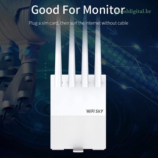 Wifisky Ws-R642 2.4g+4g 4 Antenas 300m Lan/ Wan 4g tarjeta Sim Lte Wifi Router (3)