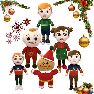 Muñeca de peluche de Cocomelon cantando navidad temática de dibujos animados figura JJ Musical peluche animación JoJo juguetes para niños
