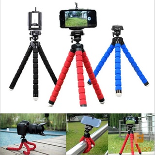 Flexible Sponge Octopus Tripod Selfie Ring Light Tripod Holder with Clip for Camera Tablet Phone Bend to Adjust Angle