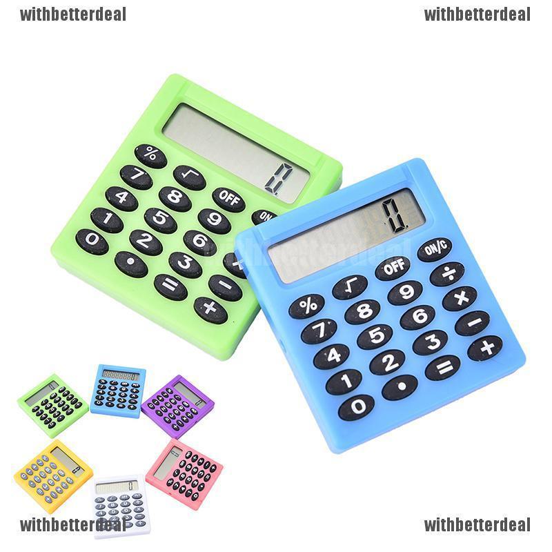 Mini calculadora electrónica pequeña para estudiantes/calculadora de Color caramelo/suministros de oficina