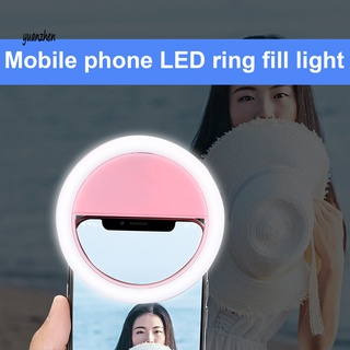 yzsxj_RK12 Fill Light 3 Light Modes 360 Degree Rotating LED Mobile Phone Selfie Ring Lamp for Live Streaming