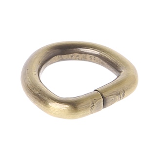 Calabaza 10Pcs Metal D anillo hebilla bolso de cuero bolso correa cinturón cierre Web 12 mm (9)